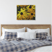 RUDBECKIAS CANVAS AFDRUK (Insitu (Slaapkamer))