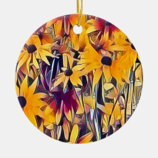 RUDBECKIAS KERAMISCH ORNAMENT (Voorkant)