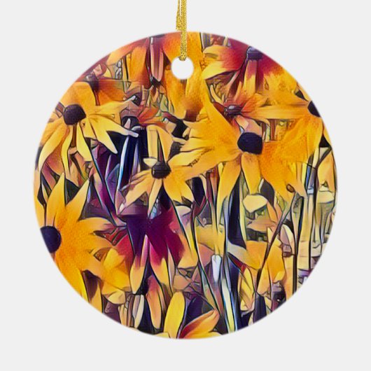 RUDBECKIAS KERAMISCH ORNAMENT (Achterkant)