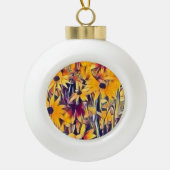 RUDBECKIAS KERAMISCHE BAL ORNAMENT (Voorkant)