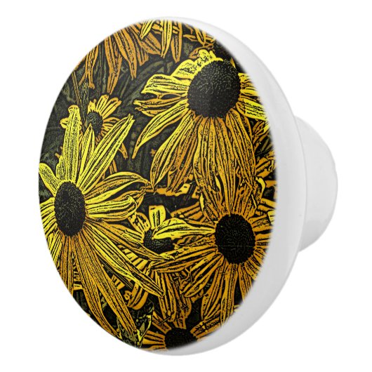 RUDBECKIAS KERAMISCHE KNOP (Rechts)