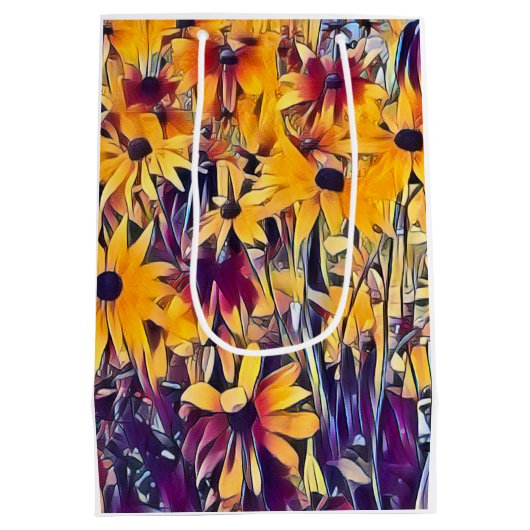 RUDBECKIAS MEDIUM CADEAUZAKJE (Achterkant)