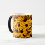 Rudbeckias Zwart-Eyed Susans Gele Coneflowers Mok (Voorkant links)