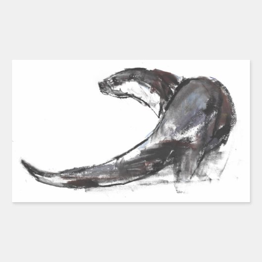 Rudder Rechthoekige Sticker (Voorkant)