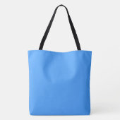 Ruddy Blue Solid Plain Color Tote Bag (Achterkant)