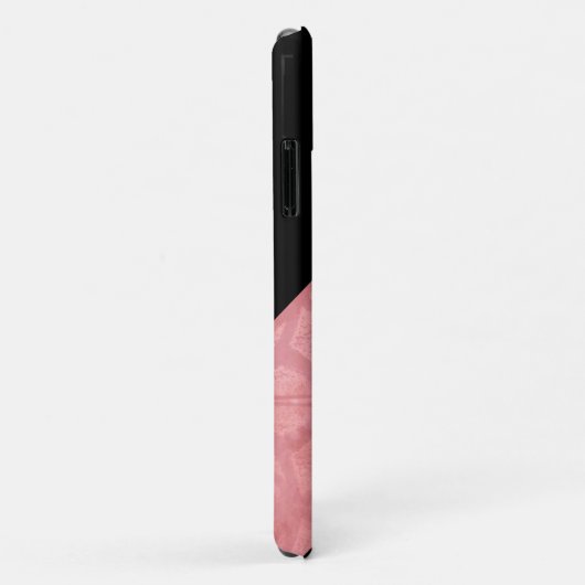 Ruddy Pink Batik en Black Letter Case-Mate iPhone Case (Achterkant/rechts)