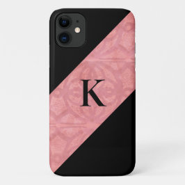 Ruddy Pink Batik en Black Letter Case-Mate iPhone Case