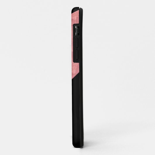 Ruddy Pink Batik en Black Letter Case-Mate iPhone Case (Achterkant/links)