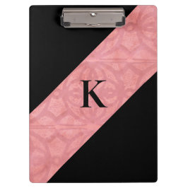 Ruddy Pink Batik en Black Letter Klembord