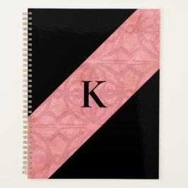 Ruddy Pink Batik en Black Letter Planner