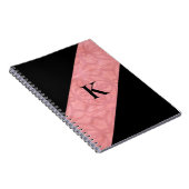 Ruddy Pink Batik en Black Monogramed Notitieboek (Rechterzijde)