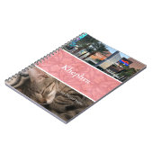 Ruddy Pink Batik Fotocollage, Rand, Naam Notitieboek (Linkerzijde)