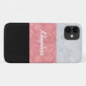 Ruddy Pink Batik Grey Waterverf en naam Case-Mate iPhone Case (Achterkant (horizontaal))