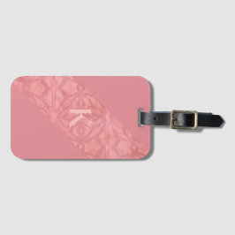 Ruddy Pink Batik Letter Bagagelabel