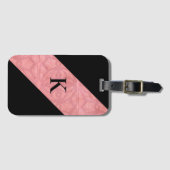 Ruddy Pink Batik Letter Bagagelabel (Voorkant (horizontaal))