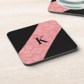 Ruddy Pink Batik Letter Bier Onderzetter (Linkerzijde)