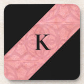 Ruddy Pink Batik Letter Bier Onderzetter (Voorkant)