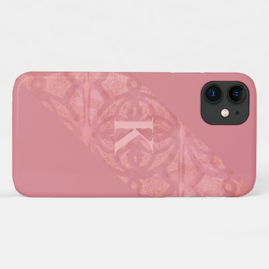 Ruddy Pink Batik Letter Case-Mate iPhone Case (Achterkant (horizontaal))
