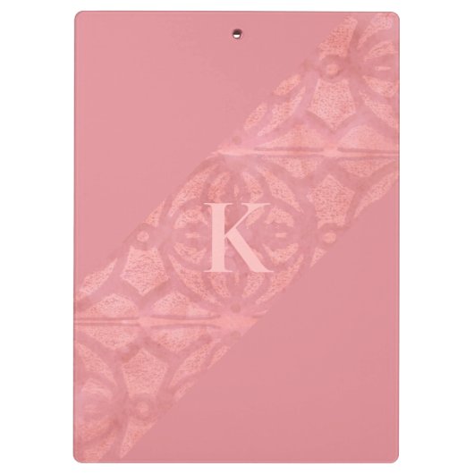 Ruddy Pink Batik Letter Klembord (Achterkant)