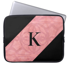 Ruddy Pink Batik Letter Laptop Sleeve