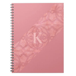 Ruddy Pink Batik Letter Notitieboek