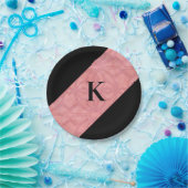 Ruddy Pink Batik Letter Papieren Bordje (Feest)