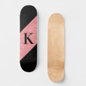Ruddy Pink Batik Letter Persoonlijk Skateboard (Voorkant)