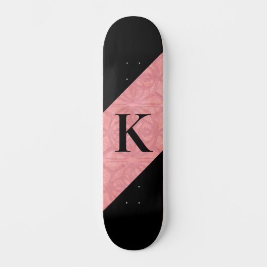 Ruddy Pink Batik Letter Persoonlijk Skateboard (Voorkant)