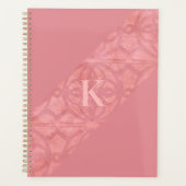 Ruddy Pink Batik Letter Planner (Voorkant)
