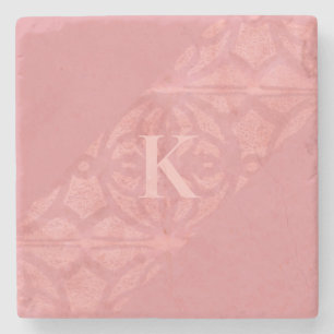 Ruddy Pink Batik Letter Stenen Onderzetter