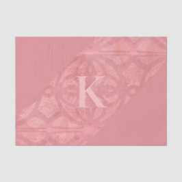 Ruddy Pink Batik Letter Tissuepapier