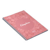 Ruddy Pink Batik Naam en Jaar Notitieboek (Rechterzijde)