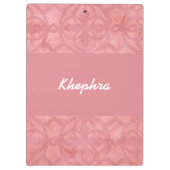 Ruddy Pink Batik Naam Klembord (Achterkant)