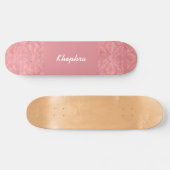 Ruddy Pink Batik Naam Persoonlijk Skateboard (Horizontaal)