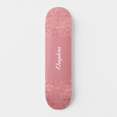 Ruddy Pink Batik Naam Persoonlijk Skateboard (Voorkant)