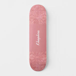 Ruddy Pink Batik Naam Persoonlijk Skateboard