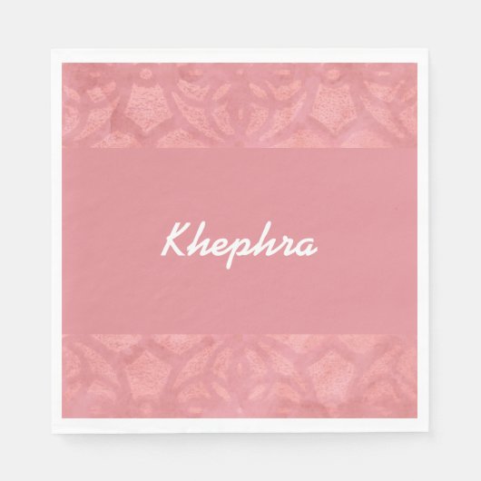 Ruddy Pink Batik Naam Servet (Voorkant)