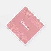 Ruddy Pink Batik Naam Servet (Hoek)