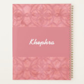 Ruddy Pink Batik Name and Year Notitieboek (Achterkant)