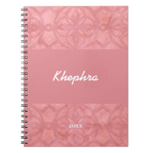 Ruddy Pink Batik Name and Year Notitieboek