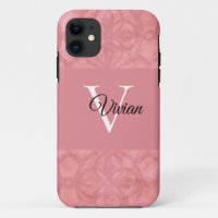Ruddy Pink Batik Name Monogramed
