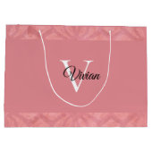 Ruddy Pink Batik Name Monogramed Groot Cadeauzakje (Achterkant)