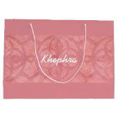 Ruddy Pink Batik Name Monogramed Groot Cadeauzakje (Achterkant)