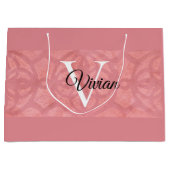 Ruddy Pink Batik Name Monogramed Groot Cadeauzakje (Voorkant)