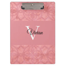 Ruddy Pink Batik Name Monogramed