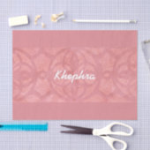 Ruddy Pink Batik Name Monogramed Tissuepapier (Craft)
