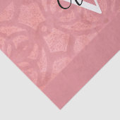 Ruddy Pink Batik Name Monogramed Tissuepapier (Detail)