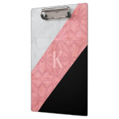 Ruddy roze batik en grijze Waterverf Klembord (Links)