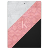 Ruddy roze batik en grijze Waterverf Klembord (Achterkant)