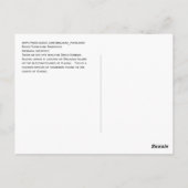 Ruddy Turnstone Sandpiper Briefkaart (Achterkant)